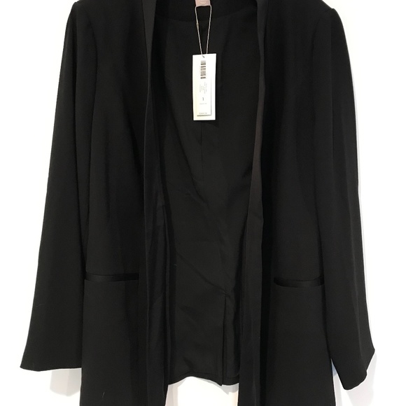 NEW Chico's Black Label Front Tie Blazer - Picture 1 of 3